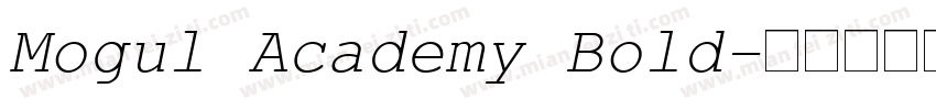 Mogul Academy Bold字体转换